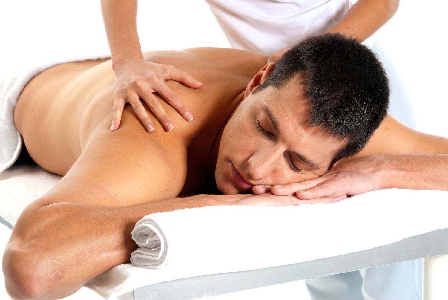 Close up of a relaxing foot massage